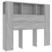 Mobile con testiera grigia Vetonek Sonoma 120x18,5x102,5 cm