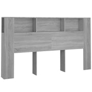 Mobile con testiera grigia Vetonek Sonoma 180x18,5x104,5 cm