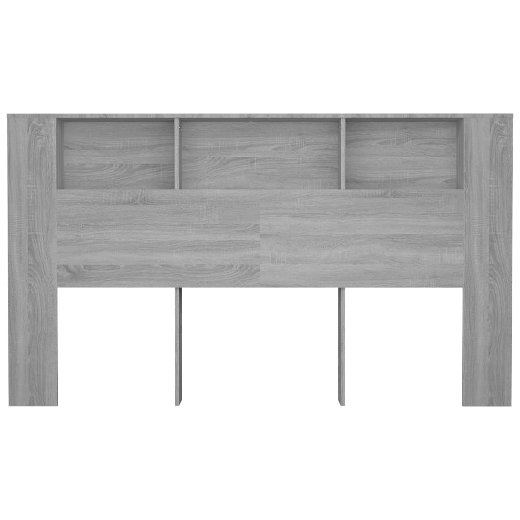 Mueble cabecero gris Sonoma 180x18,5x104,5 cm vidaXL