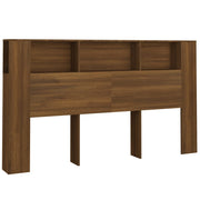 Vetonek Mobile con testiera in rovere marrone 180x18,5x104,5 cm