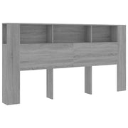 Mobili con testiera grigia Vetonek Sonoma 200x18,5x104,5 cm