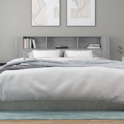 Mobili con testiera grigia Sonoma 200x18,5x104,5 cm v9045 - Vetonek