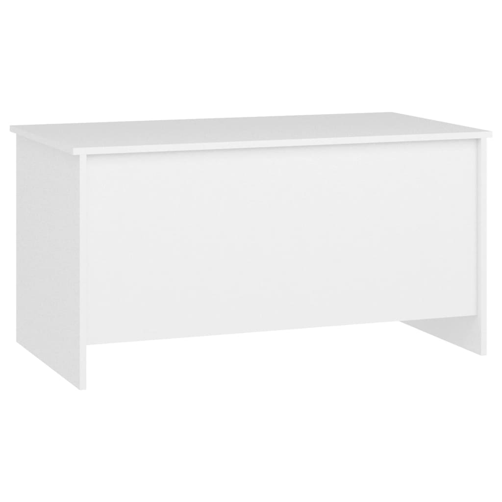 Mesa de centro madera blanco 102x55,5x52,5 cm