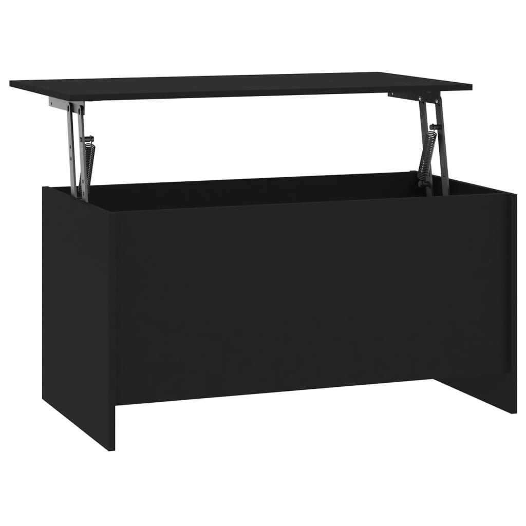 Mesa de centro madera de ingeniería negro 102x55,5x52,5 cm vidaXL