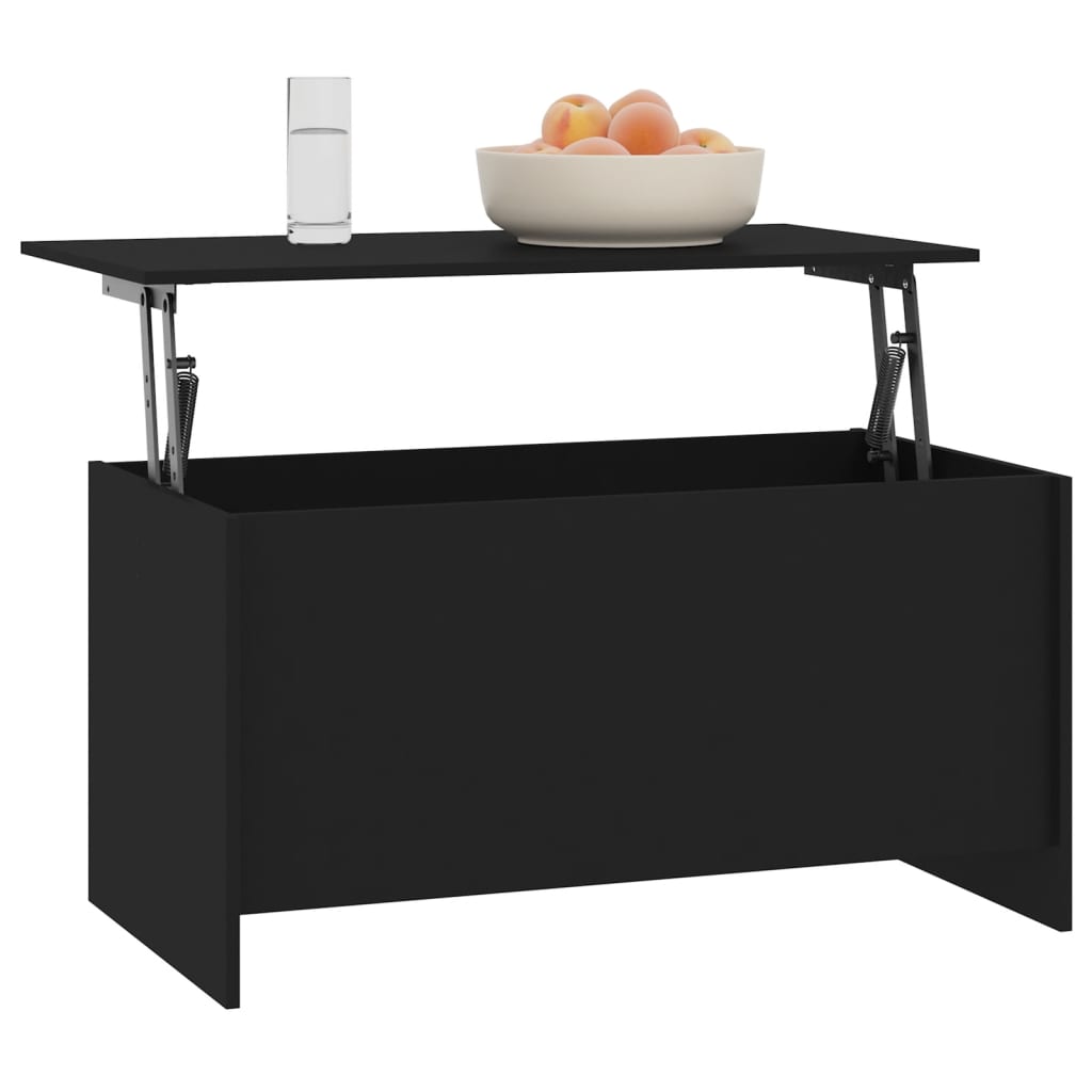 Mesa de centro madera de ingeniería negro 102x55,5x52,5 cm vidaXL