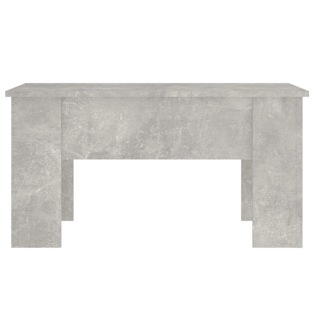 Mesa de centro madera de ingeniería gris hormigón 79x49x41 cm