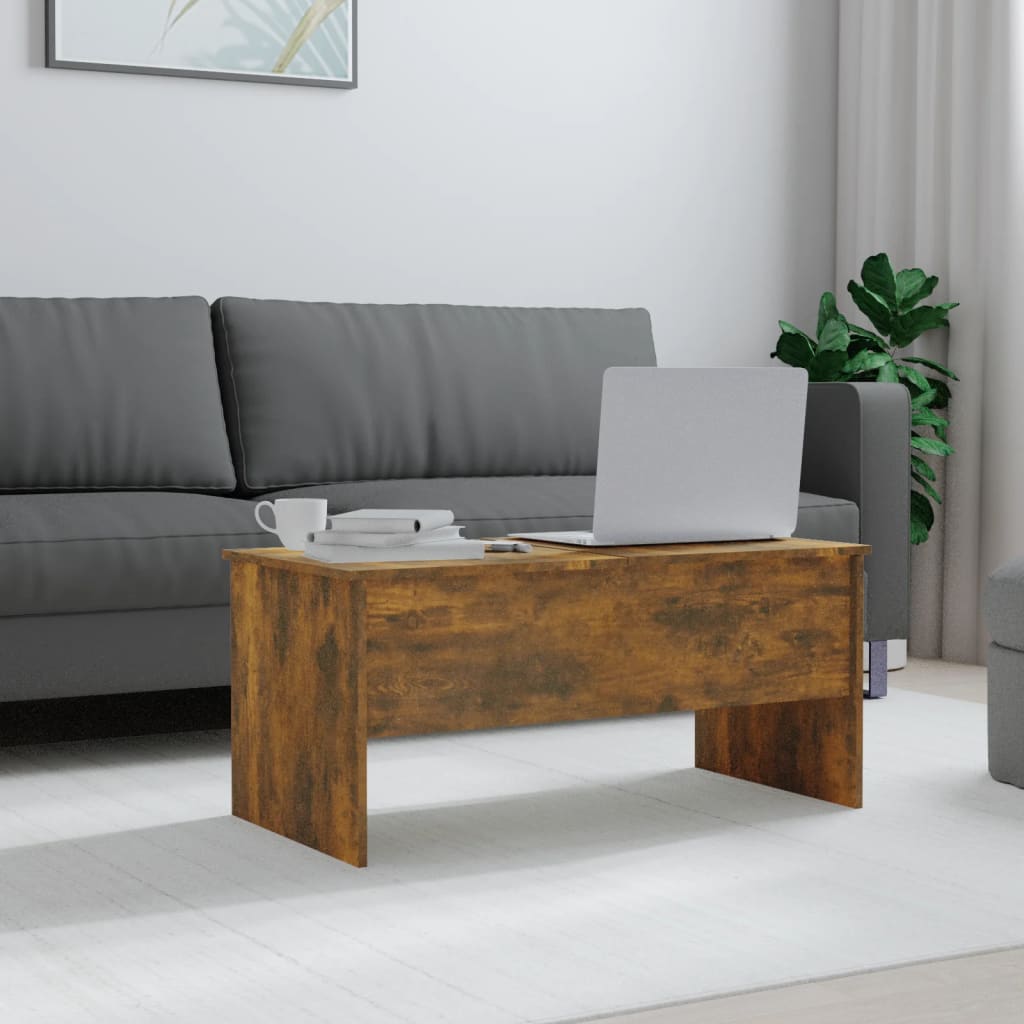 Mesa de centro madera sintetizada Nexus roble ahumado 102x50,5x46,5 cm