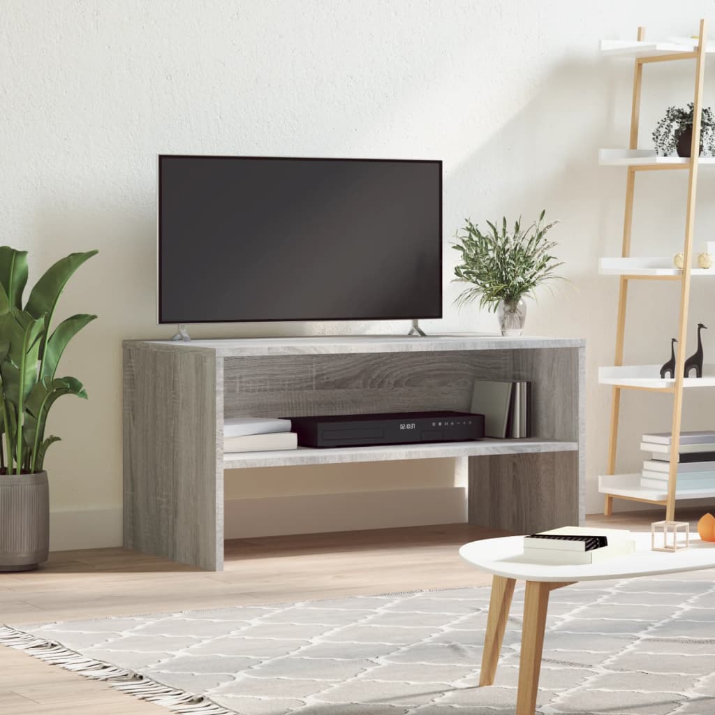 Vetonek Mueble de TV madera de ingeniería gris Sonoma 80x40x40 cm