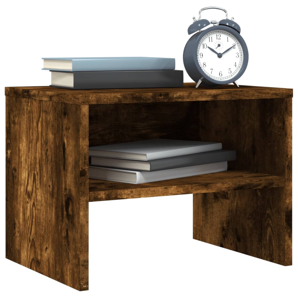 Night bedside table Smoked oak 40x30x30 cm