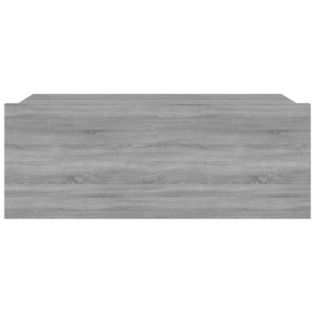 Mesita de noche flotante 2 uds madera gris Sonoma 40x30x15 cm - Vetonek