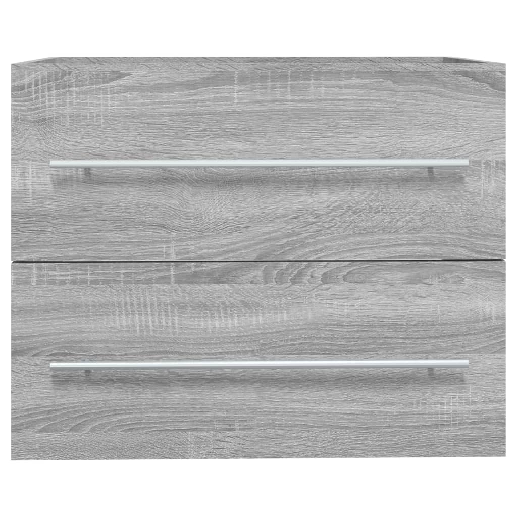 Mueble de lavabo madera gris Sonoma 60x38,5x48 cm