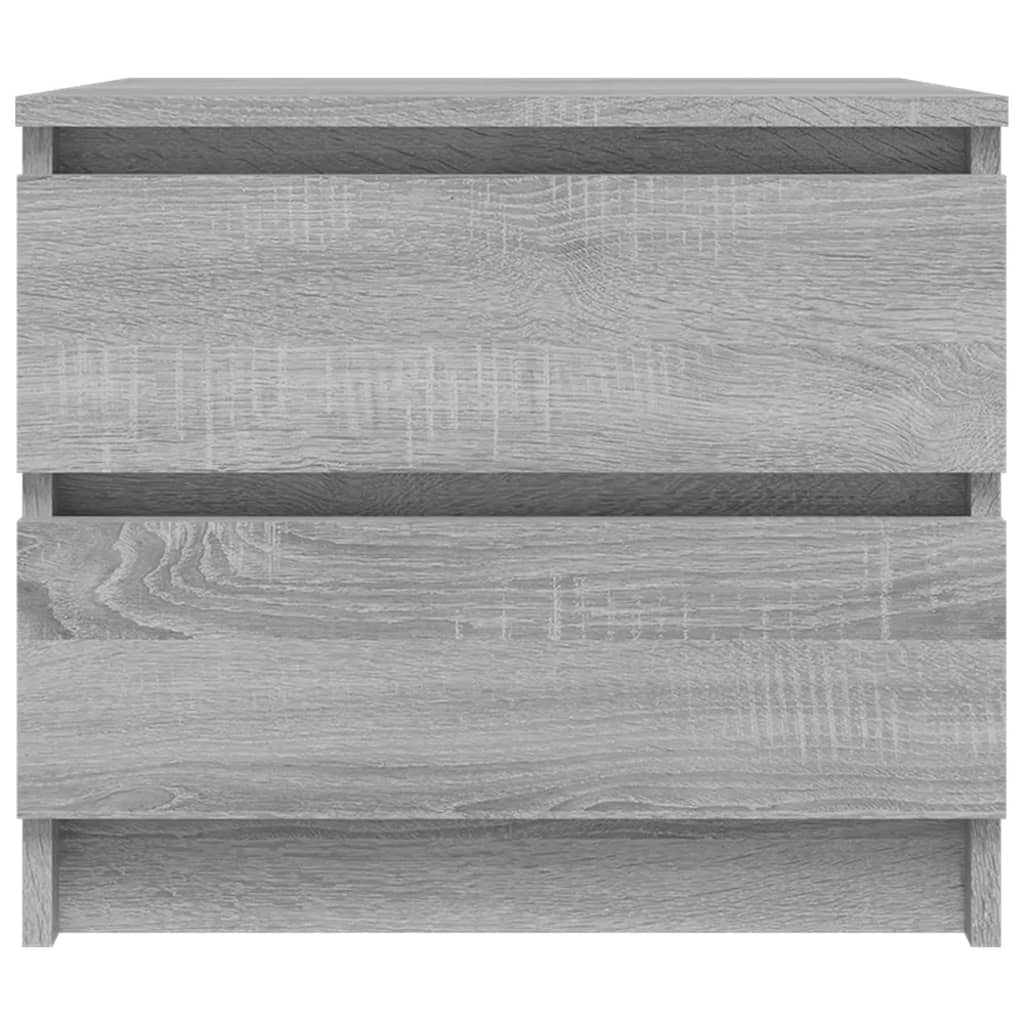 Mesita de noche madera gris Sonoma 50x39x43,5 cm - Vetonek