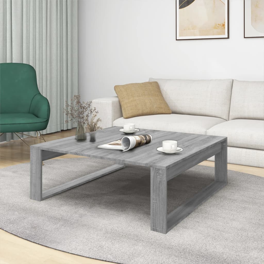 Sonoma 100x100X35 cm Gray Engineering Wood Center Table