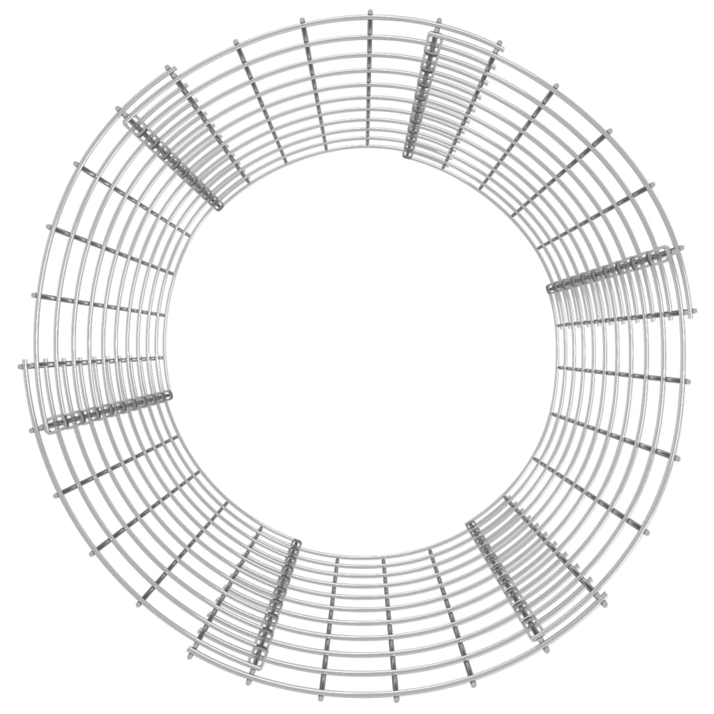 Poste circular de gaviones acero galvanizado Ø50x100 cm vidaXL