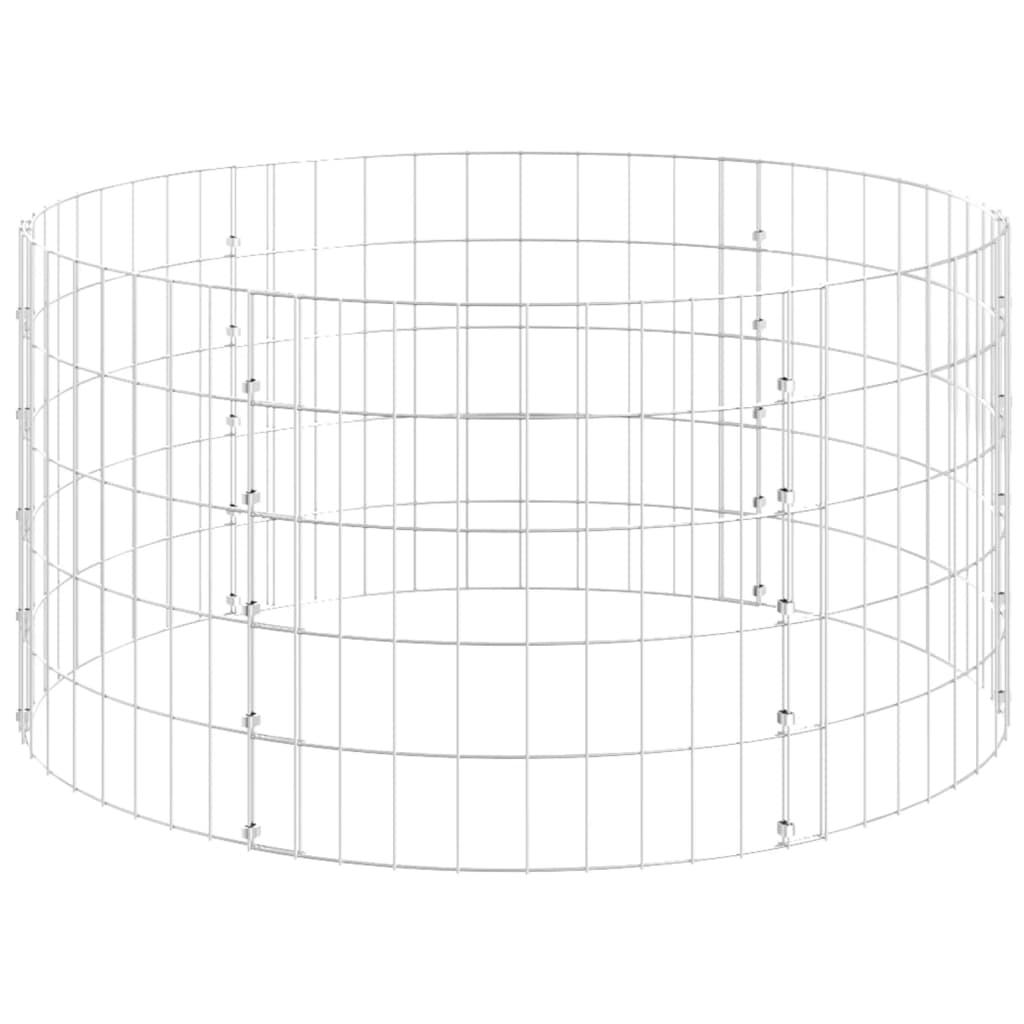 Vetonek Poste circular de gaviones acero galvanizado Ø100x50 cm