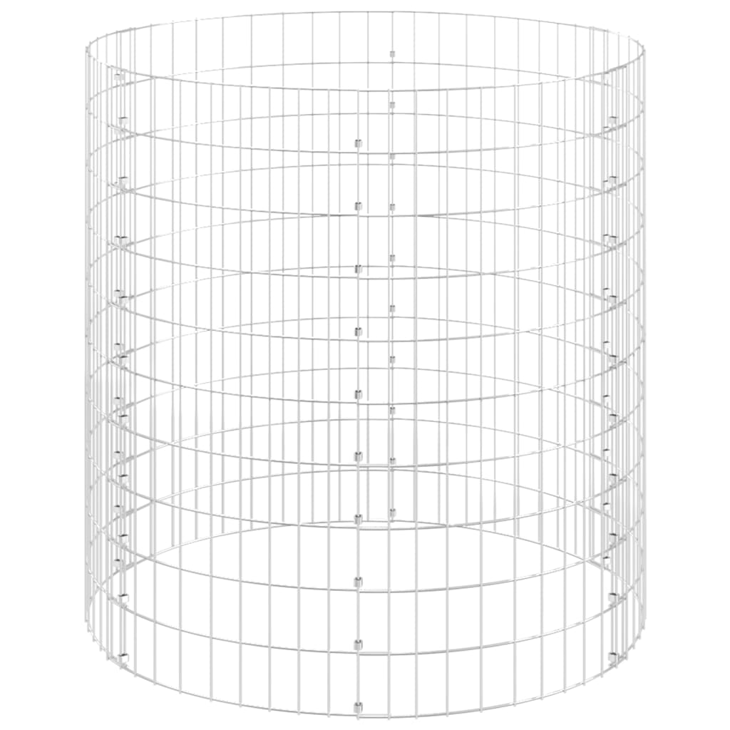 Posto circular Gabiões Aço galvanizado Ø100x100 cm