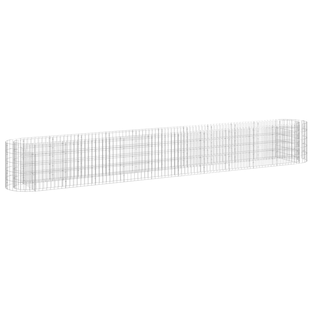 Vetonek Arriate de gaviones de hierro galvanizado 400x50x50 cm