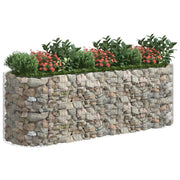 Jardinera de gaviones de hierro galvanizado 300x100x100 cm v9938 - Vetonek