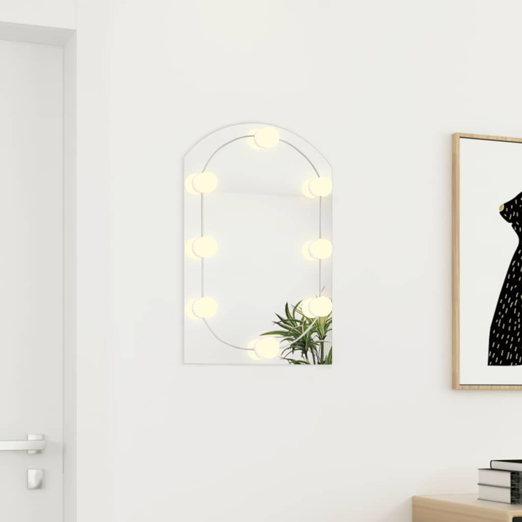 Mirror with LEDs LEDs Arc 60x40 cm