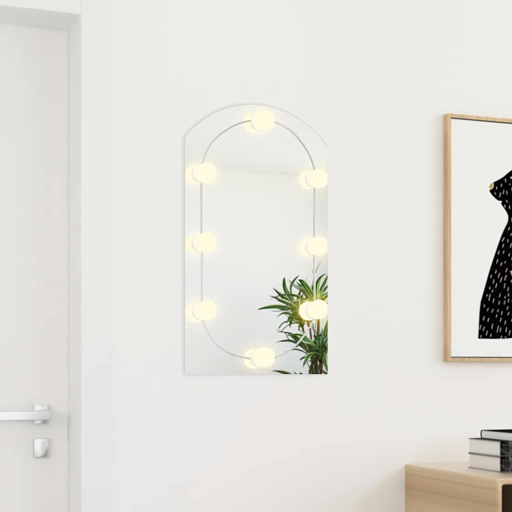 Mirror with LEDs LEDs Arc 70x40 cm