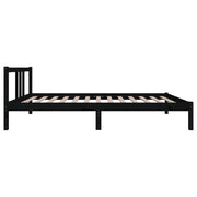 Estructura de cama sin colchón madera maciza negro 90x200 cm - Vetonek