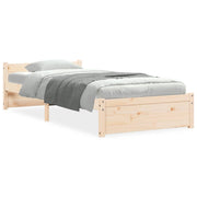 Estructura de cama sin colchón madera maciza 100x200 cm V9790 Vetonek