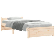 Estructura de cama sin colchón madera maciza 100x200 cm V9790 Vetonek