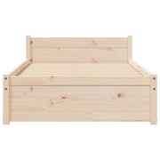 Estructura de cama sin colchón madera maciza 100x200 cm V9790 Vetonek