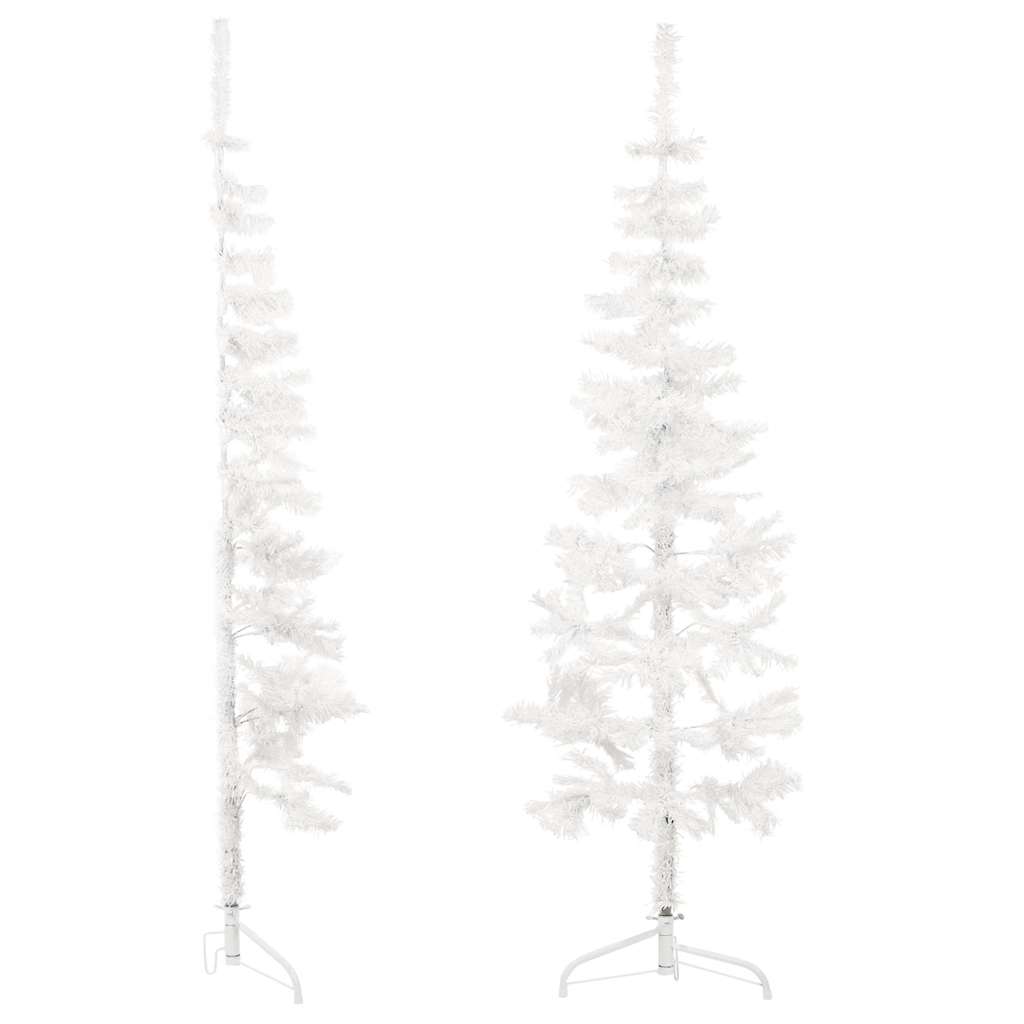 Half artificial Christmas tree with 120 cm white support