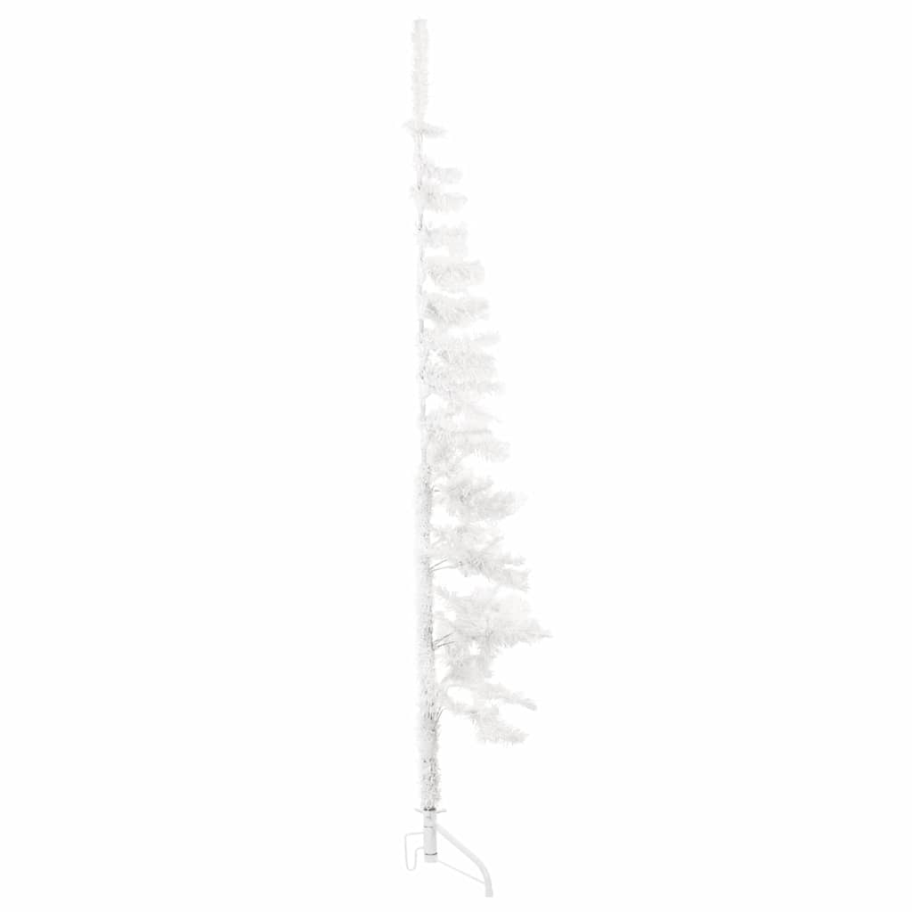 Half artificial Christmas tree with 120 cm white support