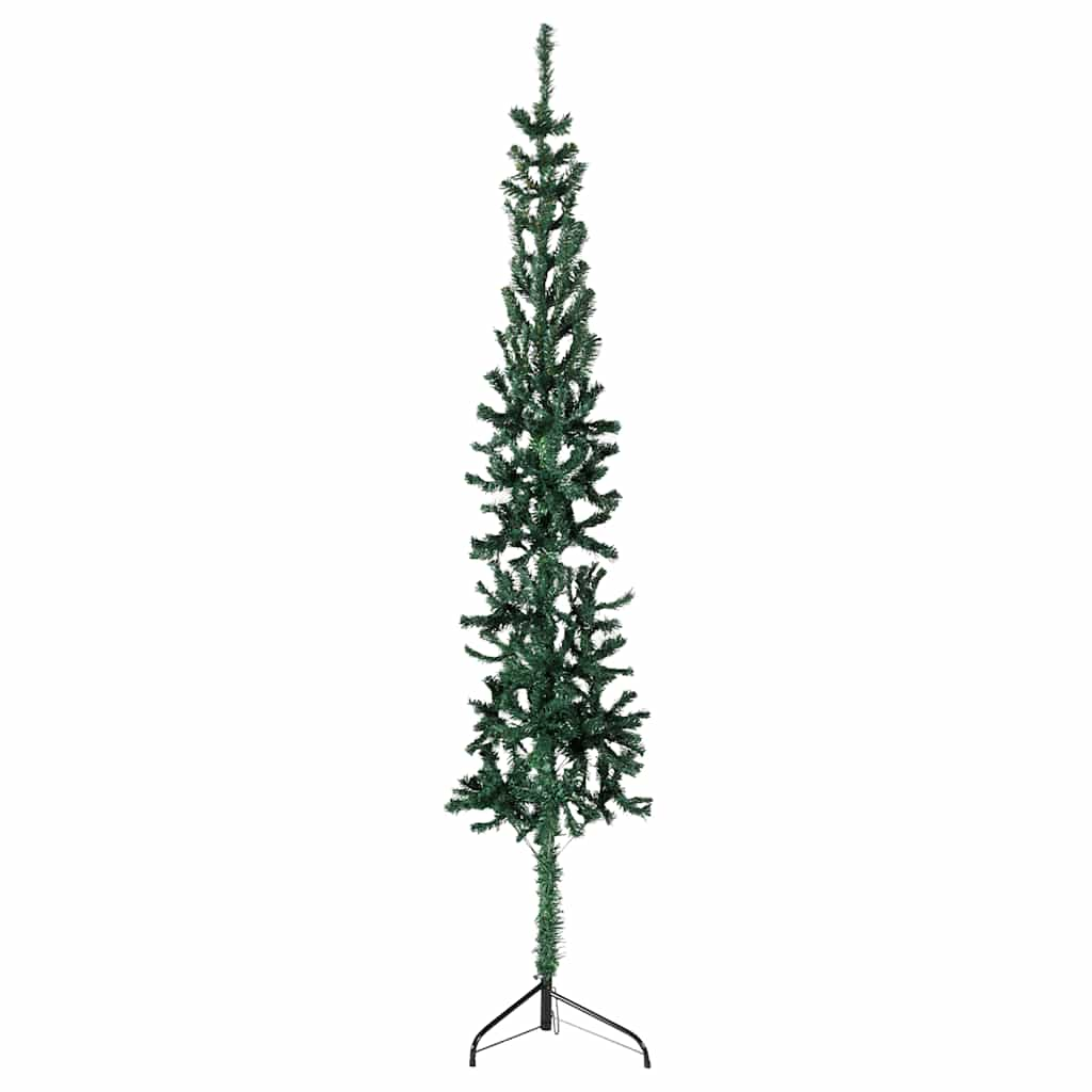 Vetonek Medio árbol de Navidad artificial con soporte verde 120 cm