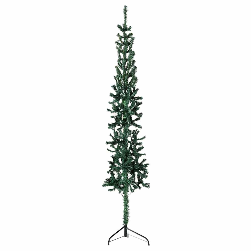 Vetonek Medio árbol de Navidad artificial con soporte verde 180 cm