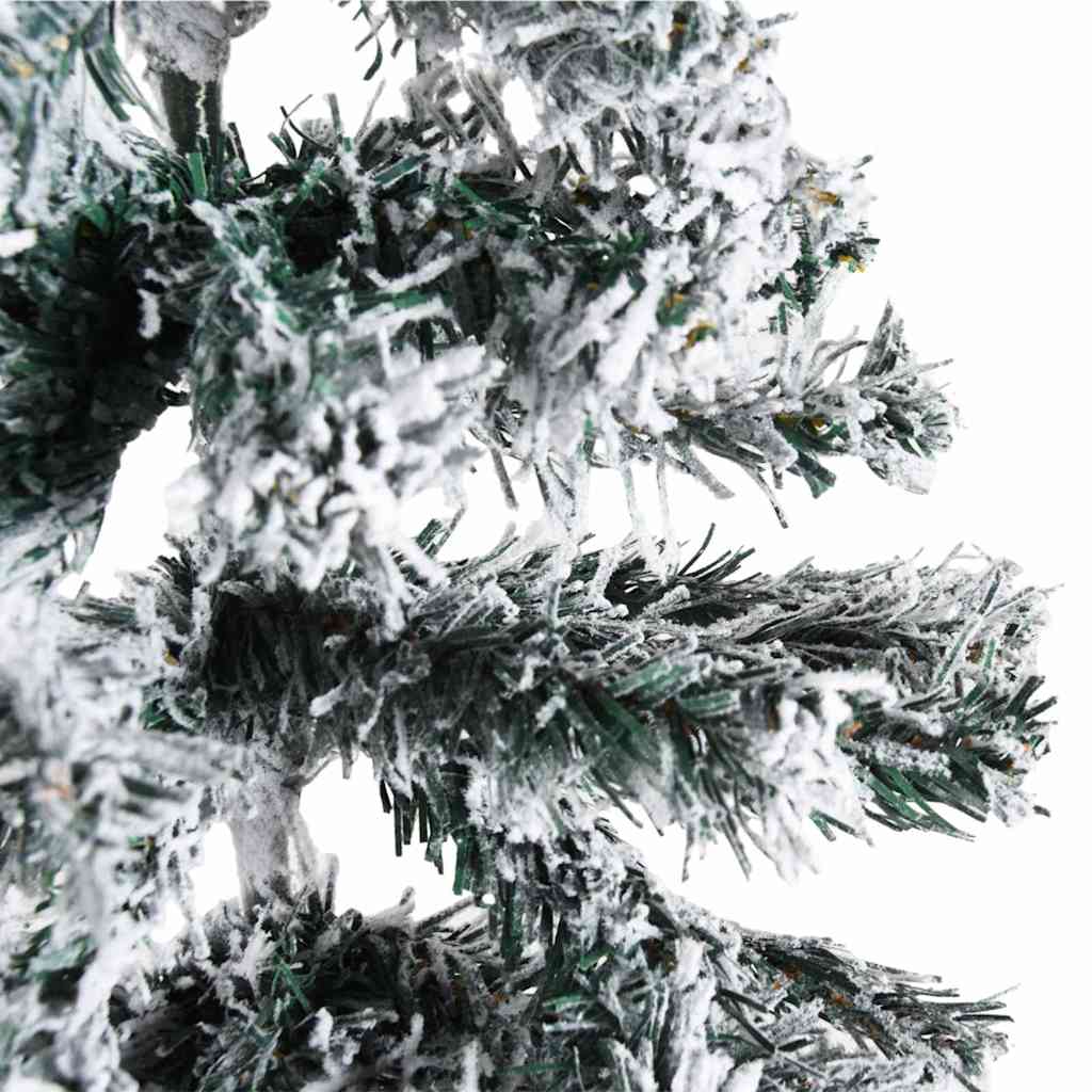 Mitad árbol navidad artificial delgado con nieve 150 cm v1089 - Vetonek