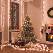 Tira de luces de racimo con 2000 leds pvc blanco cálido 17 m v2468 Vetonek