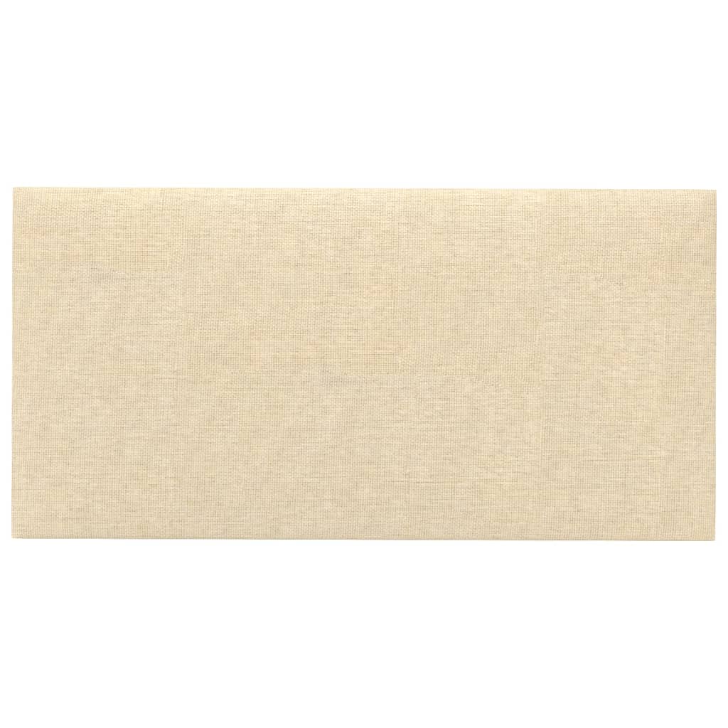 Panneaux muraux 12 UDS CREME COULEUR 30X15 CM 0,54 M²