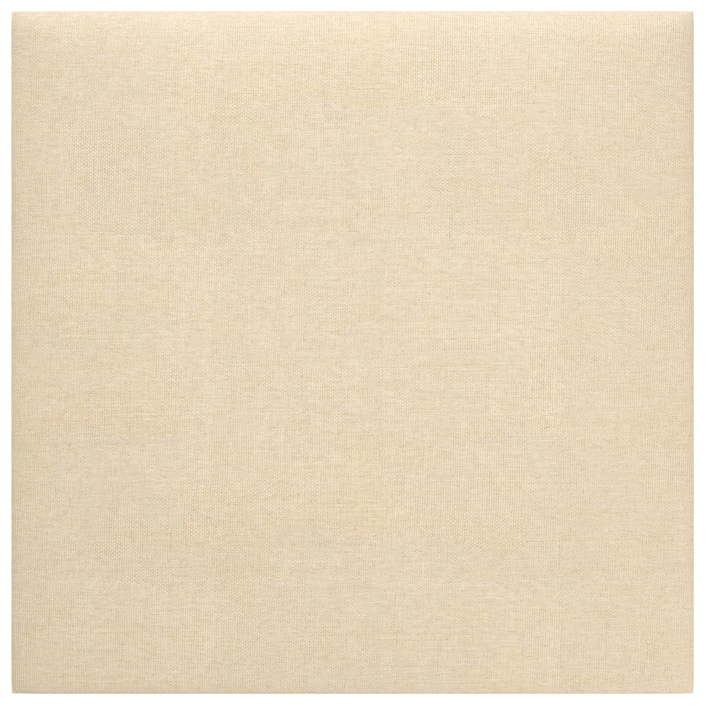 Panneaux muraux 12 UDS CREME COULEUR 30X30 CM 1,08 M²