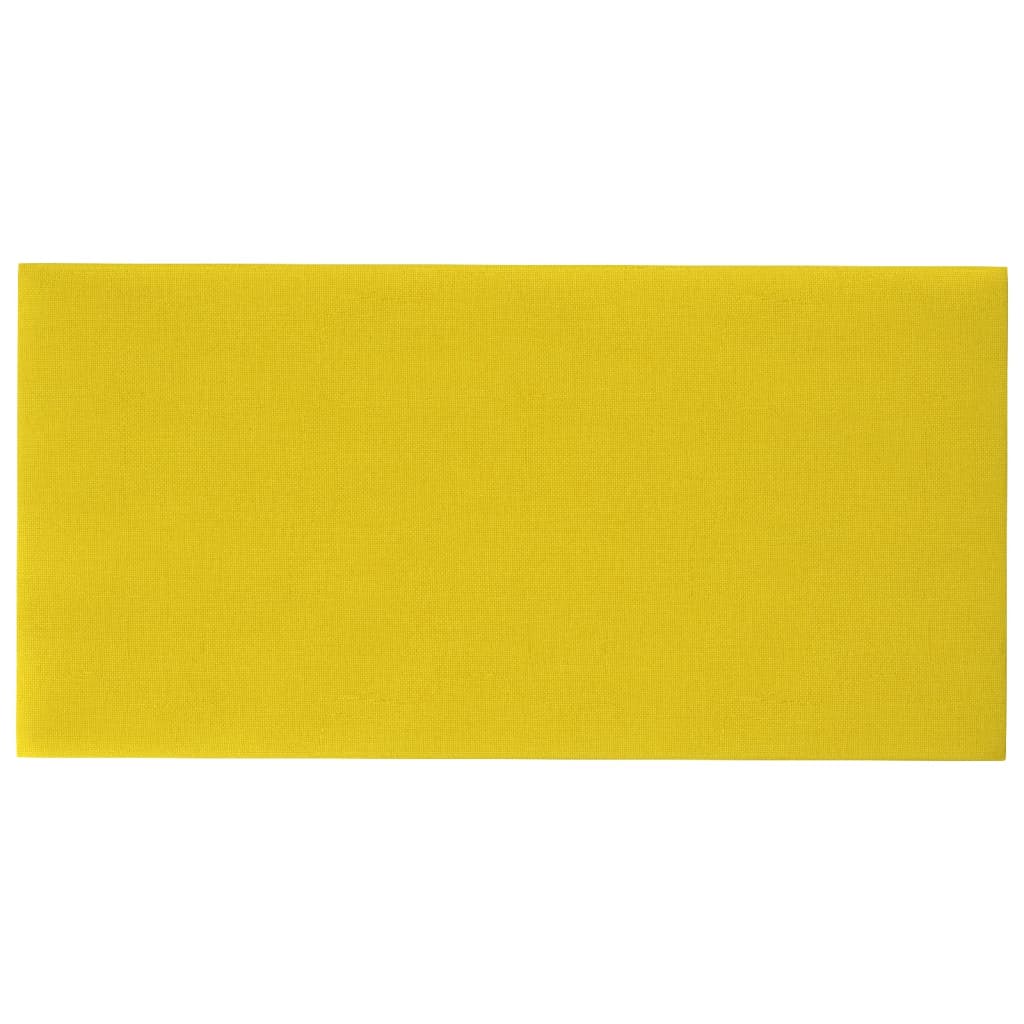 Pannelli a parete 12 UN Giallo tessuto 60x30 cm 2,16 m²