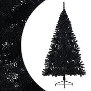 Medio árbol de navidad artificial con soporte pvc negro 240 cm v1490 Vetonek