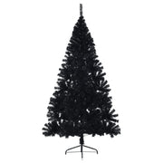 Medio árbol de navidad artificial con soporte pvc negro 240 cm v1490 - Vetonek