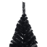 Medio árbol de navidad artificial con soporte pvc negro 240 cm v1490 - Vetonek