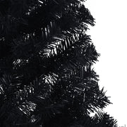 Medio árbol de navidad artificial con soporte pvc negro 240 cm v1490 - Vetonek