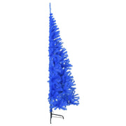 Medio árbol de navidad artificial con soporte pvc azul 240 cm v1544 - Vetonek