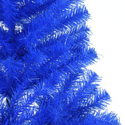 Medio árbol de navidad artificial con soporte pvc azul 240 cm v1544 - Vetonek