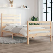 Estructura de cama sin colchón madera maciza de pino 90x200 cm v4484 Vetonek