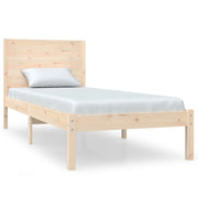 Vetonek Estructura de cama sin colchón madera maciza de pino 90x200 cm