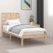 Estructura de cama sin colchón madera maciza de pino 90x200 cm v9533 Vetonek