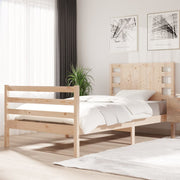 Estructura de cama sin colchón madera maciza pino 75x190 cm v9939 Vetonek