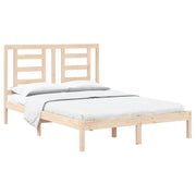 Estructura de cama sin colchón madera maciza de pino 135x190 cm V0737 Vetonek