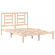 Estructura de cama sin colchón madera maciza de pino 135x190 cm V0737 Vetonek