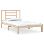 Vetonek Estructura de cama sin colchón madera maciza de pino 90x200 cm